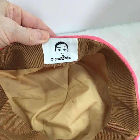 Eugenia Kim Women’s Wool Newsboy Style Cap Hat Hot Pink Casual No Size - Picture 2 of 7